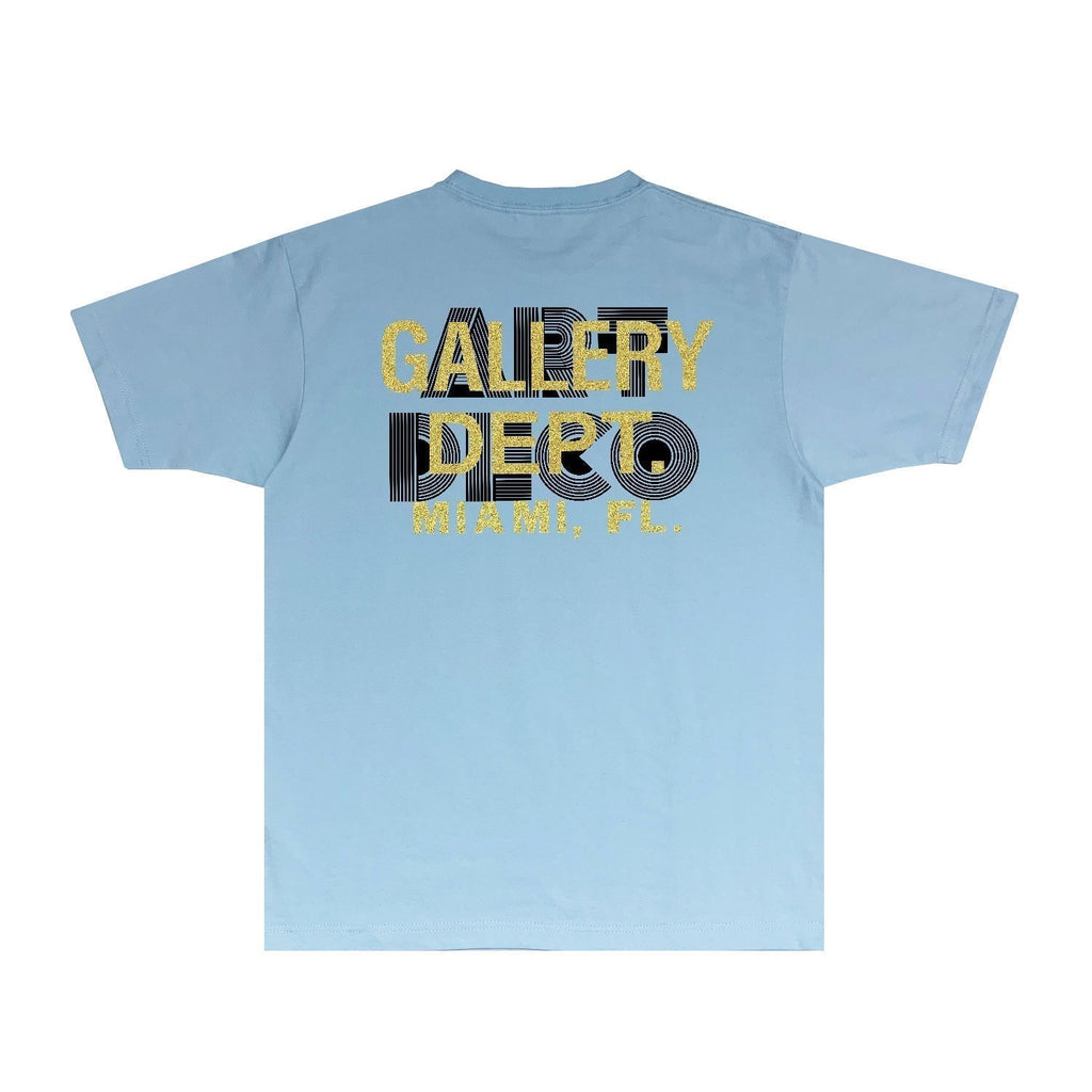 Gallery Dept T Shirt Retro Printed Loose Short-Sleeved Shirt
