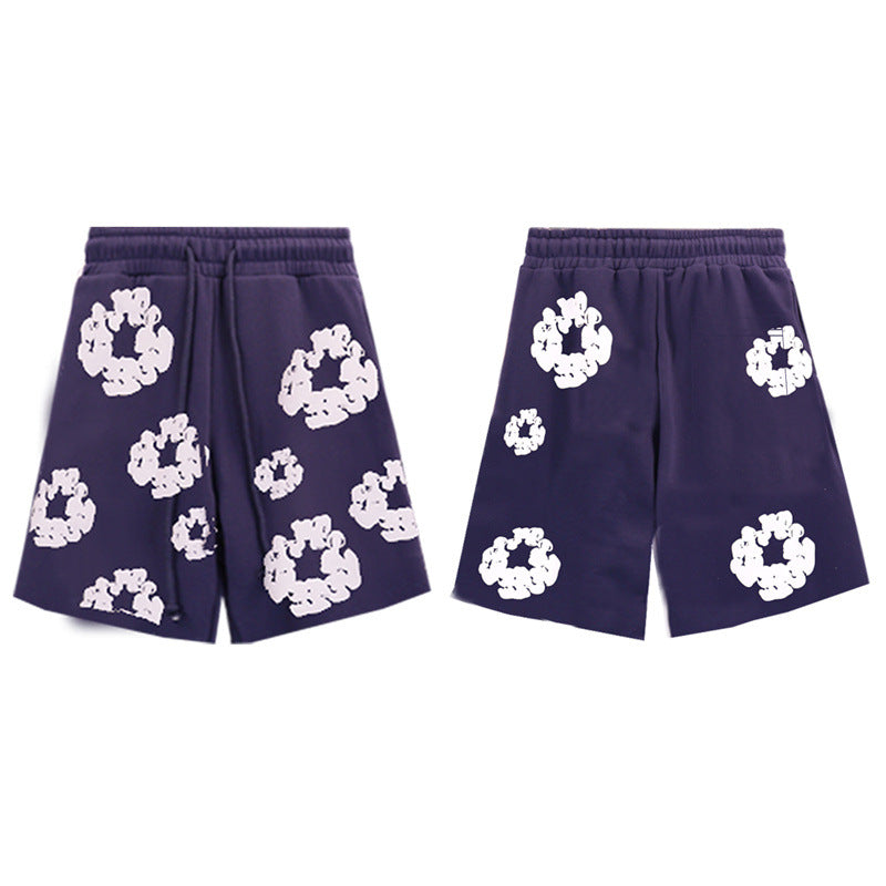 Denim Tears Shorts Puff Print Casual Shorts