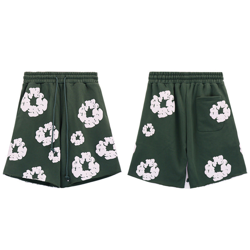 Denim Tears Shorts Puff Print Casual Shorts