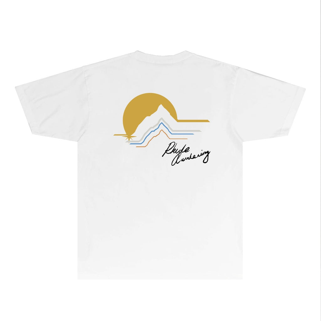 Rhude T-shirts Printed Trendy Pure Cotton